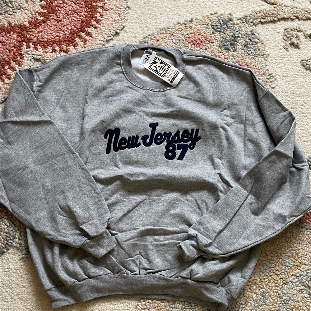 Jerzees Gray Crewneck Sweater